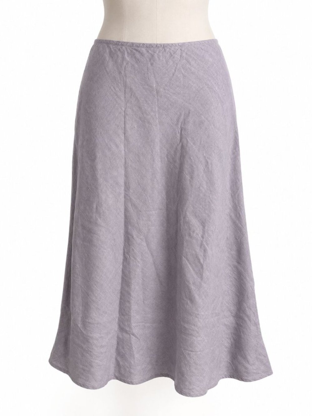 Bryn Walker Linen Maxi Skirt XL Light Lilac Purple Flowy Lagenlook